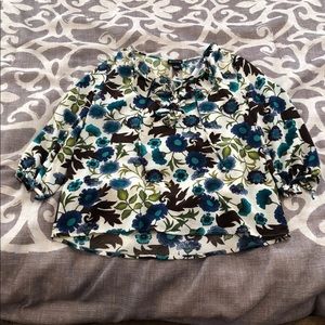 Flower printed blouse